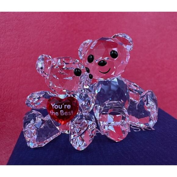 Swarovski You're The Best Kris Bear Crystal Figurine Signature Stamp Excellent - Picture 4 of 14